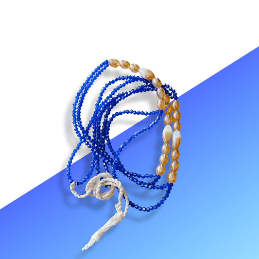 Blue Pearl Specialty/Multi Strand Waist Beads